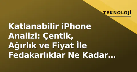 Katlanabilir iPhone Analizi: Çentik, Ağırlık ve Fiyat İle Fedakarlıklar Ne Kadar Gerçek?
