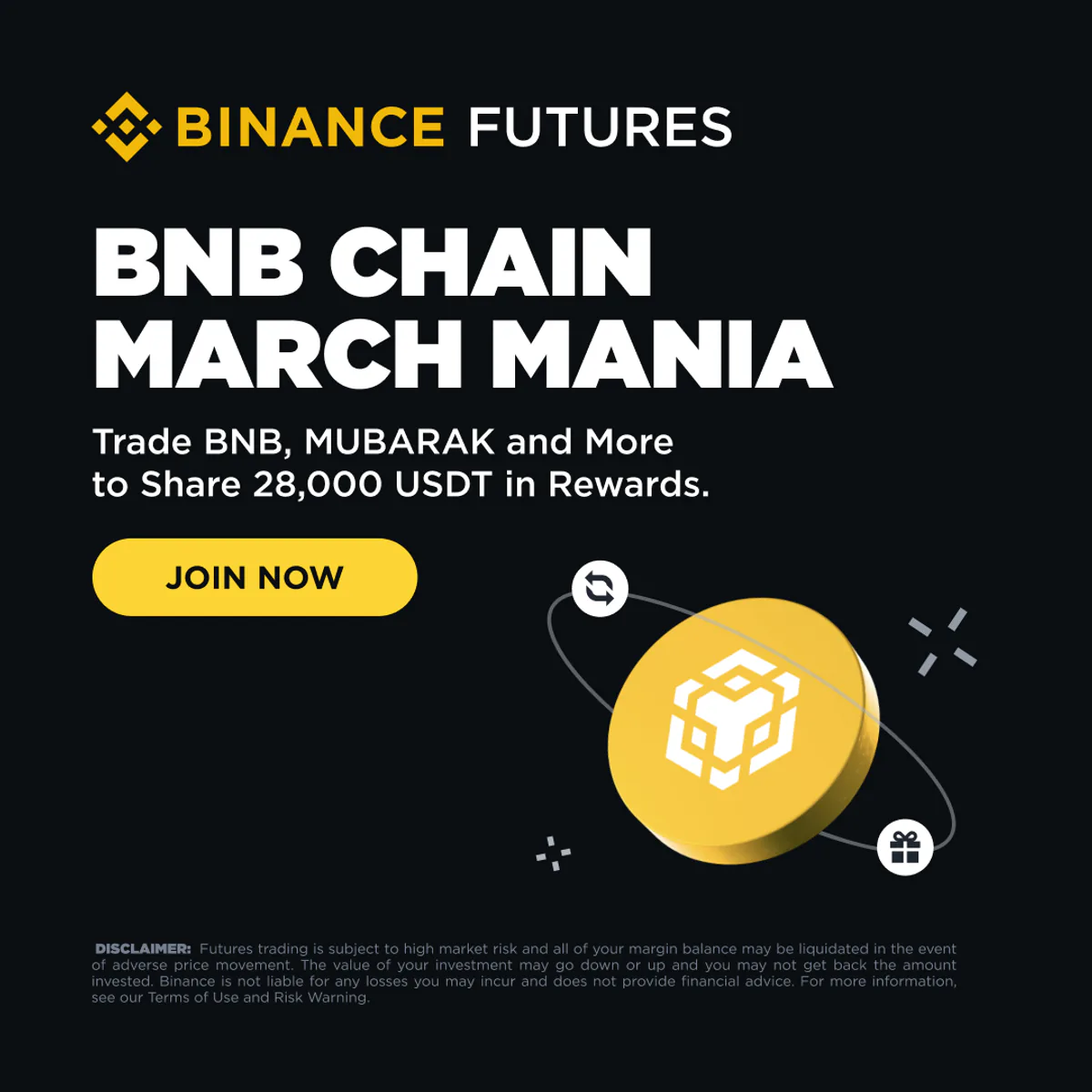 Binance, BNB Chain March Mania Etkinliğiyle Kullanıcılara 28.000 USDT Ödülü Veriyor Binance, BNB Chain March Mania Etkinliğiyle Kullanıcılara 28.000 USDT Ödülü Veriyor