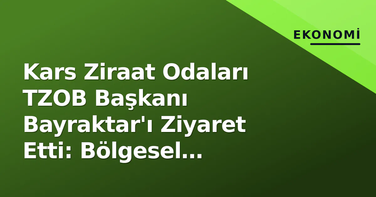 Kars Ziraat Odaları TZOB Başkanı Bayraktar'ı Ziyaret Etti: Bölgesel Sorunlar Masaya Yatırıldı Kars Ziraat Odaları TZOB Başkanı Bayraktar'ı Ziyaret Etti: Bölgesel Sorunlar Masaya Yatırıldı