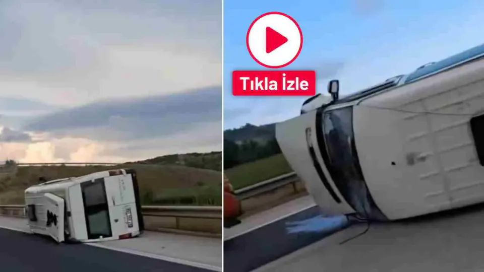 Adana-Gaziantep Otoyolu'nda Kaza: İki Minibüs Devrildi, 5 Yaralı görseli