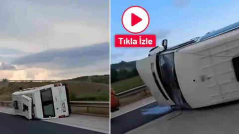 Adana-Gaziantep Otoyolu'nda Kaza: İki Minibüs Devrildi, 5 Yaralı