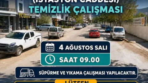 Osmaneli'de Hürriyet Caddesi'nde Geniş Kapsamlı Temizlik Çalışması Başladı