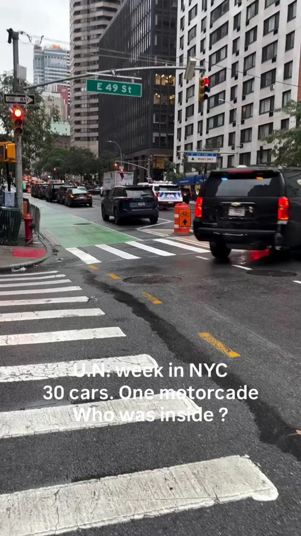 Cumhurbaşkanı Erdoğan BM Genel Kurulu için New York'ta: Manhattan konvoy görüntüleri dikkat çekti görseli