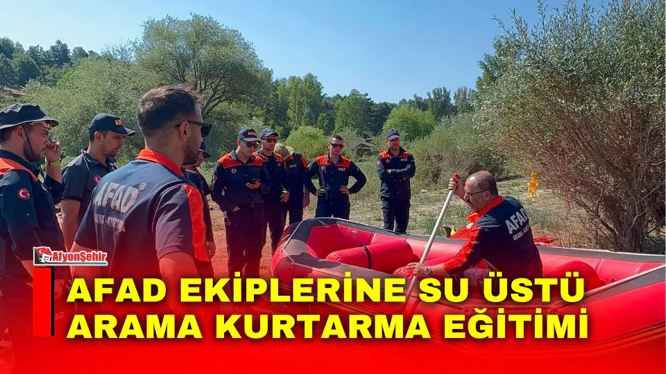 AFAD Personeline Su Üstü Arama Kurtarma Eğitimi görseli