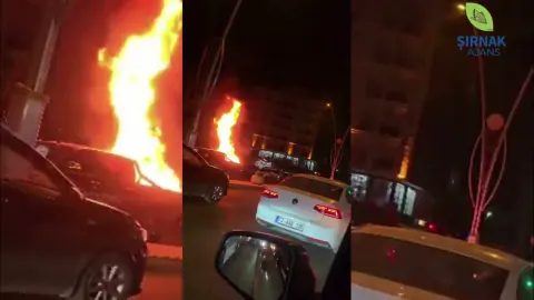 Silopi'de İpekyolu Üzerinde Korkutan Araç Yangını: Jeneratör Alev Aldı Silopi'de İpekyolu Üzerinde Korkutan Araç Yangını: Jeneratör Alev Aldı