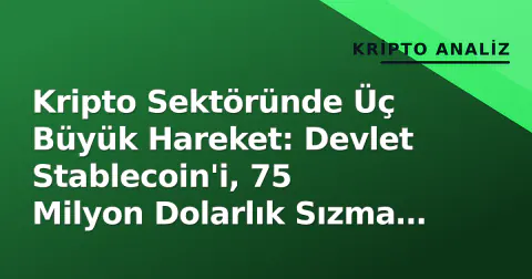 Kripto Sektöründe Üç Büyük Hareket: Devlet Stablecoin'i, 75 Milyon Dolarlık Sızma ve Kurumsal Tahmin Piyasaları Kripto Sektöründe Üç Büyük Hareket: Devlet Stablecoin'i, 75 Milyon Dolarlık Sızma ve Kurumsal Tahmin Piyasaları