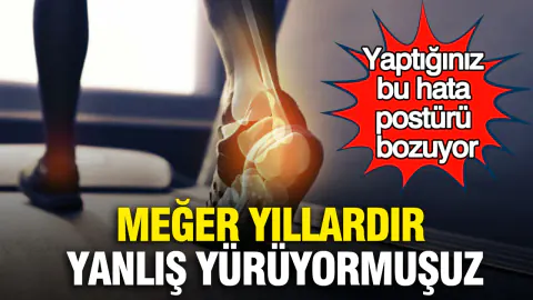 Yürüyüşte yapılan kritik hata: Bel ağrısı ve duruş bozukluğuna yol açıyor