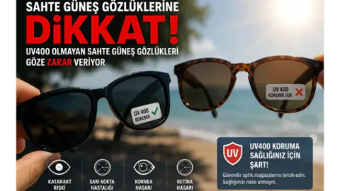 Güneş Gözlüğü Seçerken UV400 Detayı: Sahte Ürünler Göz Sağlığını Nasıl Bozar?