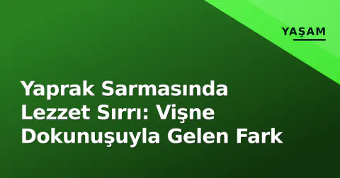 Yaprak Sarmasında Lezzet Sırrı: Vişne Dokunuşuyla Gelen Fark