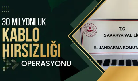 4 İlde Eş Zamanlı Operasyon: 30 Milyon TL'lik Kablo Hırsızlığı Şebekesi Çökertildi