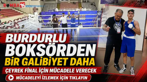 Burdurlu Boksör İsmail Yılmaz Türkiye Şampiyonası'nda Durdurulamıyor