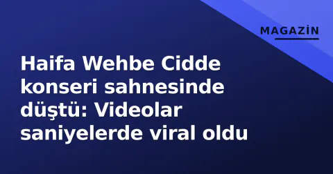 Haifa Wehbe Cidde konseri sahnesinde düştü: Videolar saniyelerde viral oldu