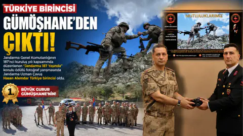 Jandarma'nın 187. Yıl Yarışmasında Türkiye Birincisi Gümüşhane'den