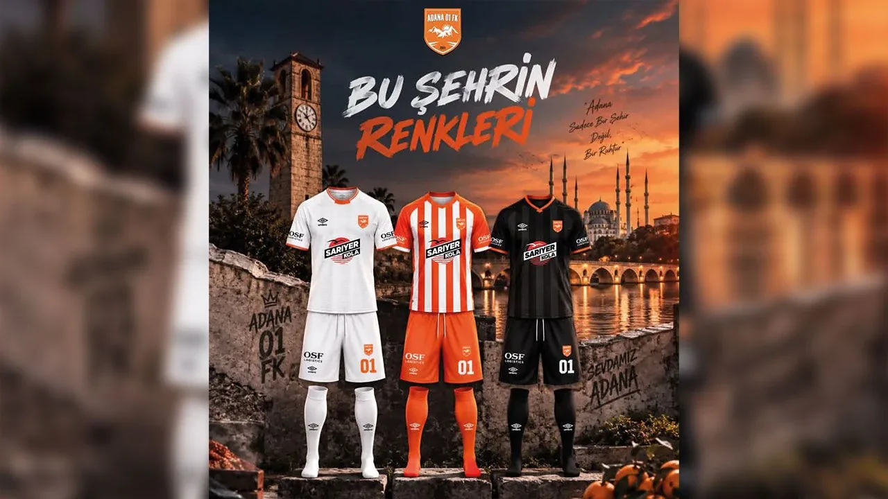 Adana 01 FK 2026-2027 Sezonu Formalarını Tanıttı: "Bu Şehrin Renkleri" Adana 01 FK 2026-2027 Sezonu Formalarını Tanıttı: "Bu Şehrin Renkleri"