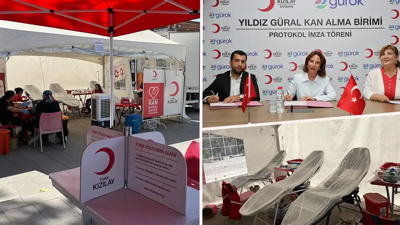 Kütahya'da Kızılay'a Gürok Grup Desteği: Yıldız Güral Kan Alma Birimi Kuruluyor Kütahya'da Kızılay'a Gürok Grup Desteği: Yıldız Güral Kan Alma Birimi Kuruluyor