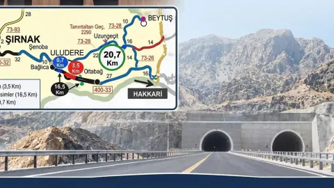 Şırnak-Hakkari yolunda Bağlı ve Ballı Tünelleri hizmete girdi: 3,5 km'lik tehlikeli geçit tarih oldu