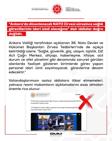 Ankara'da NATO Zirvesi Nedeniyle Sağlık Hizmetleri Duracak mı?