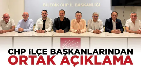CHP Bilecik'te Kazım Yağmur Ataması Sonrası İlçe Başkanlarından Ortak Mesaj