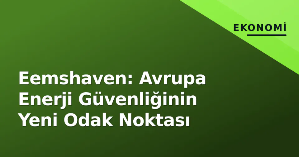 Eemshaven: Avrupa Enerji Güvenliğinin Yeni Odak Noktası görseli
