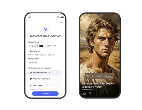 Google NotebookLM'e TikTok Tarzı Yapay Zeka Videoları Geldi