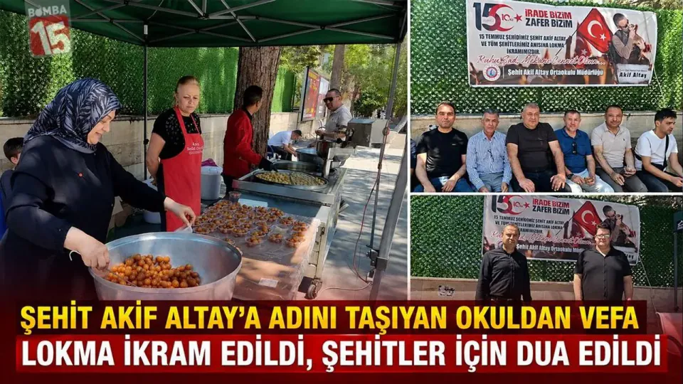 Şehit Akif Altay Ortaokulu'nda 15 Temmuz Anma Programı görseli