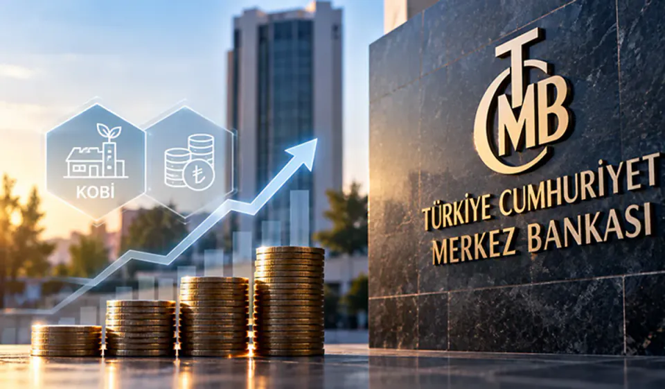 Merkez Bankası KOBİ kredi büyüme sınırını %5'e yükseltti, TL karşılık oranları düşürüldü görseli