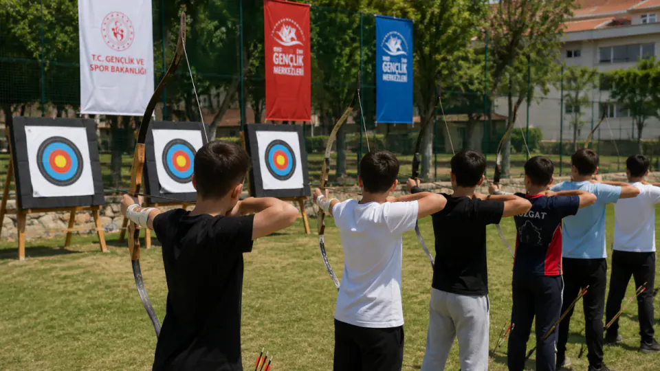 Yozgat'ta Gençlere Okçuluk Eğitimi: Geleneksel Sporta Yoğun İlgi görseli