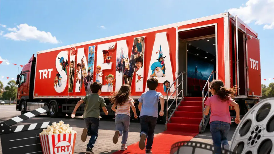 TRT Sinema Tırı Erzincan'da Çocuklarla Buluşuyor görseli