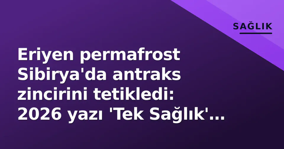 Eriyen permafrost Sibirya'da antraks zincirini tetikledi: 2026 yazı 'Tek Sağlık' alarmı çaldı görseli