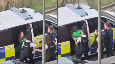 Belçika'da kelepçeli kadına tokat atan polis memuru görevden alındı, soruşturma başlatıldı