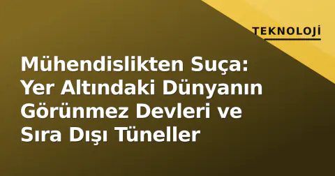 Mühendislikten Suça: Yer Altındaki Dünyanın Görünmez Devleri ve Sıra Dışı Tüneller