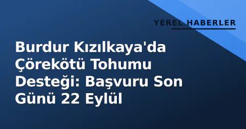Burdur Kızılkaya'da Çörekötü Tohumu Desteği: Başvuru Son Günü 22 Eylül