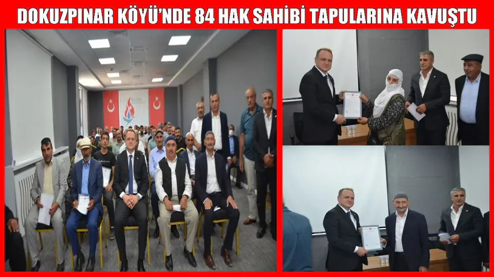 Muş Bulanık'ta 18 Yıllık Tapu Bekleyişi Sona Erdi: 84 Kişiye Dağıtım Yapıldı görseli