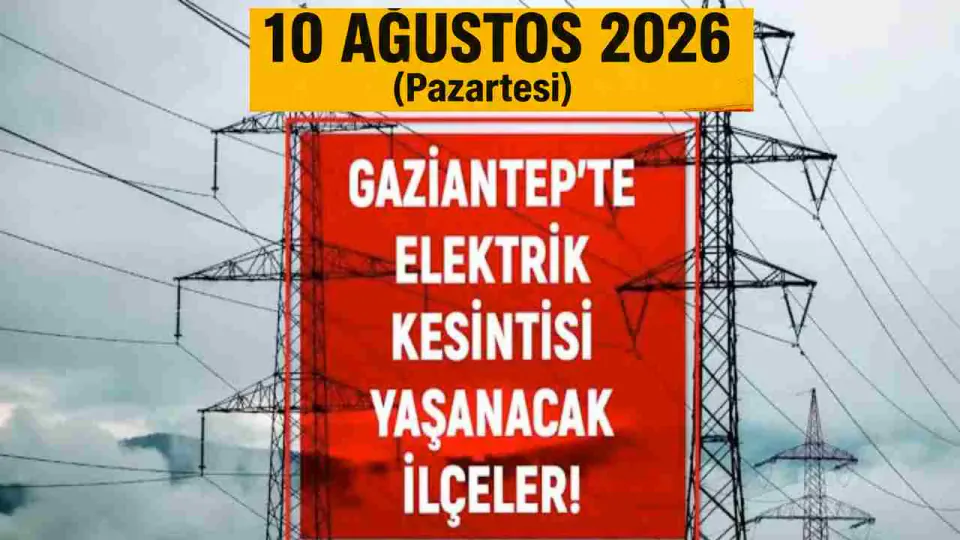 Gaziantep'te Yarın Planlı Elektrik Kesintisi Yapılacak görseli