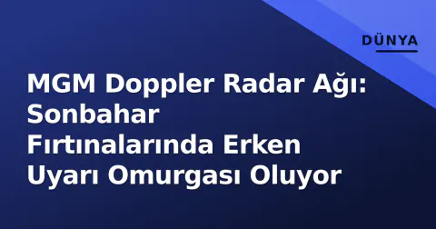MGM Doppler Radar Ağı: Sonbahar Fırtınalarında Erken Uyarı Omurgası Oluyor