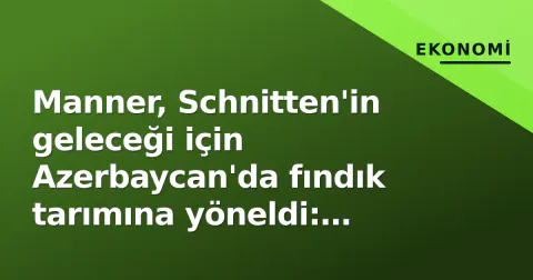 Manner, Schnitten'in geleceği için Azerbaycan'da fındık tarımına yöneldi: Tedarik zincirinde dikey entegrasyon stratejisi