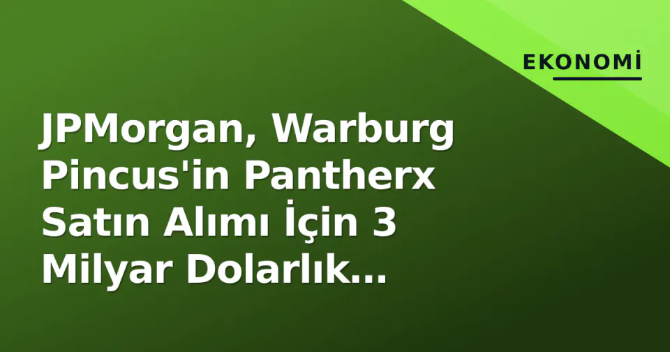 JPMorgan, Warburg Pincus'in Pantherx Satın Alımı İçin 3 Milyar Dolarlık Finansmana Önderlik Ediyor görseli