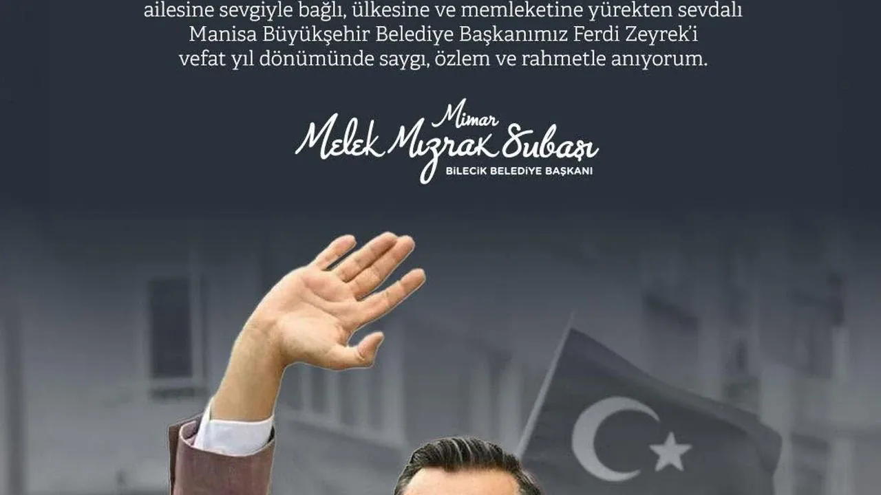 Başkan Melek Mızrak Subaşı'dan Ferdi Zeyrek için anlamlı vefa mesajı Başkan Melek Mızrak Subaşı'dan Ferdi Zeyrek için anlamlı vefa mesajı