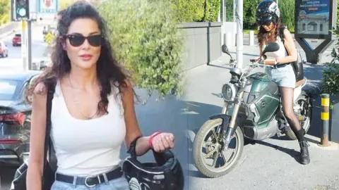 Asena Tuğal Motosikletle AVM Çıkışında Yakalandı: "14 Yıldır Beraberiz, Sinema Projesi Var"