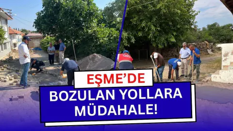 Eşme Belediyesi Mahalle Yollarında Bakım ve Onarım Seferberliği Başlattı