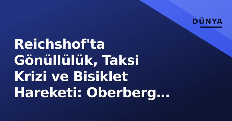 Reichshof'ta Gönüllülük, Taksi Krizi ve Bisiklet Hareketi: Oberberg Gündemine Üç Yeni Damga görseli