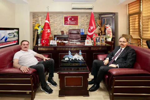 Siirt Valisi Kızılkaya, BBP İl Başkanı Bahattin Mergen'i Ziyaret Etti