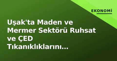 Uşak'ta Maden ve Mermer Sektörü Ruhsat ve ÇED Tıkanıklıklarını Anlattı