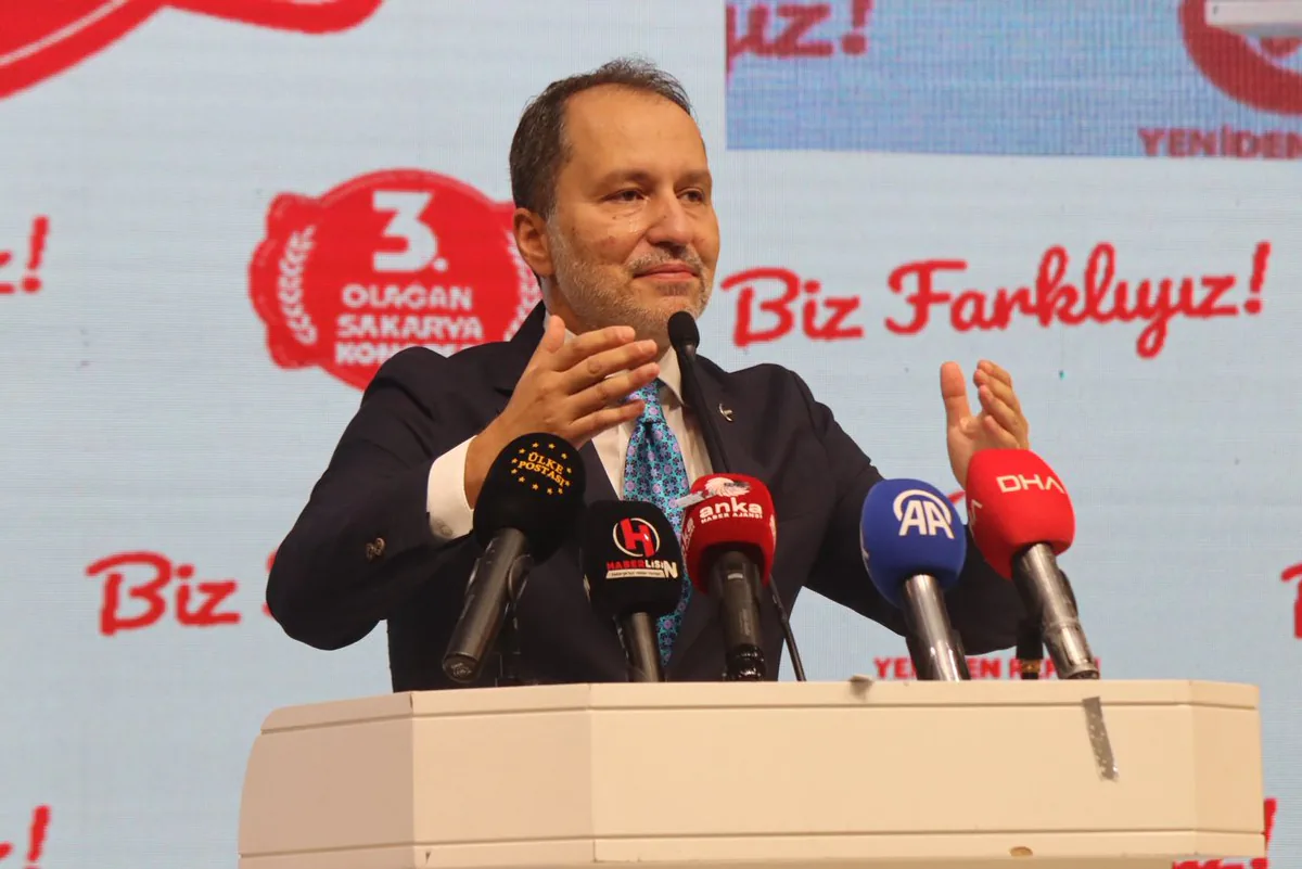 Yeniden Refah Partisi Sakarya İl Kongresi Coşkuyla Tamamlandı Yeniden Refah Partisi Sakarya İl Kongresi Coşkuyla Tamamlandı