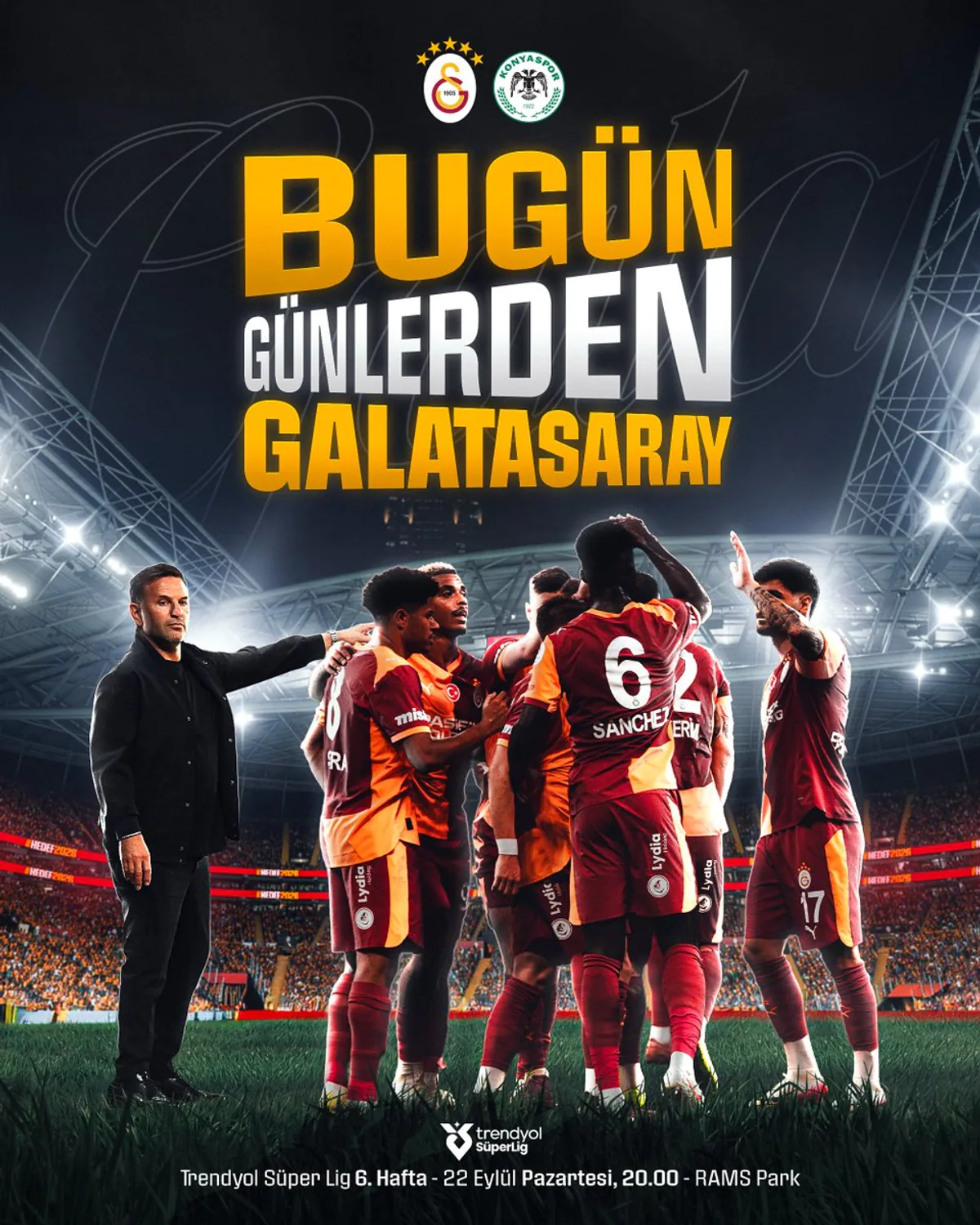 Galatasaray, Trendyol Süper Lig'de Konyaspor'u Ali Sami Yen'de Ağırlayacak Galatasaray, Trendyol Süper Lig'de Konyaspor'u Ali Sami Yen'de Ağırlayacak