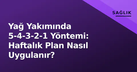 Yağ Yakımında 5-4-3-2-1 Yöntemi: Haftalık Plan Nasıl Uygulanır?
