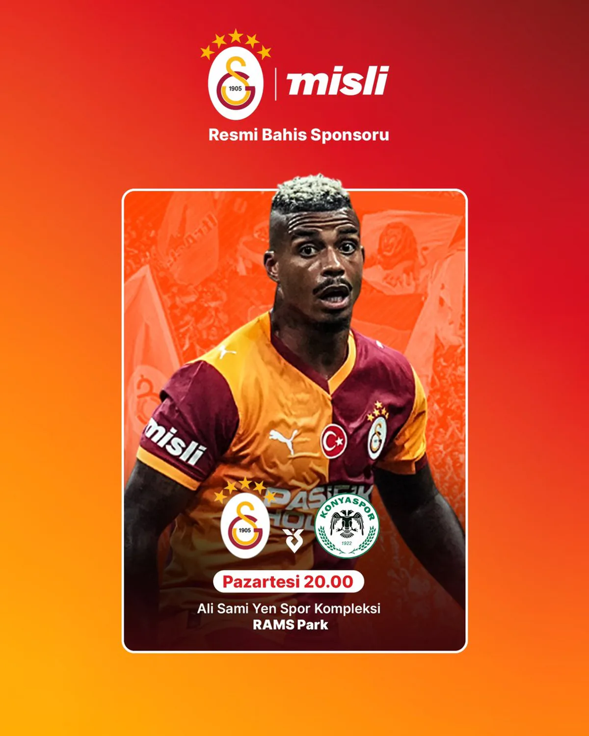 Galatasaray, Konyaspor'u Evinde Ağırlıyor: Şampiyonluk Heyecanı Misli'de Galatasaray, Konyaspor'u Evinde Ağırlıyor: Şampiyonluk Heyecanı Misli'de