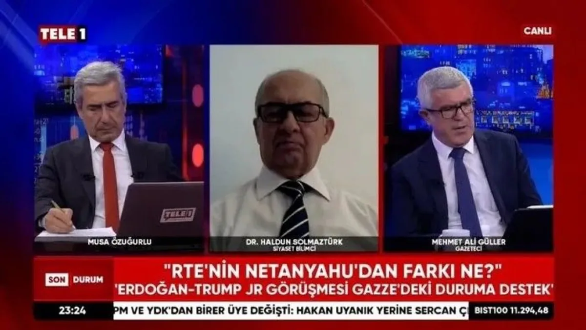 RTÜK, Tele1'deki "RTE'nin Netanyahu'dan Farkı Ne?" Başlıklı Yayın Hakkında Soruşturma Başlattı RTÜK, Tele1'deki "RTE'nin Netanyahu'dan Farkı Ne?" Başlıklı Yayın Hakkında Soruşturma Başlattı