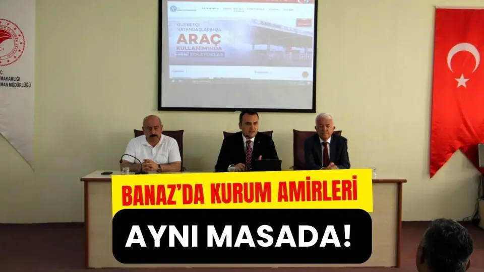 Banaz'da Kamu Hizmetleri İçin Kurum Amirleri Toplandı görseli