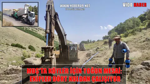 Muş'ta Kırsal Altyapı Hamlesi: İçme Suyu ve Yol Çalışmaları Başladı